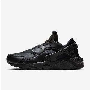 NIKE HUARACHE ALL BLACK WOMENS SNEAKERS SZ 9